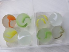 Marbles Giant 35mm pack of 4 frosted semi opaque Toy Game