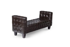 leather window bench seat by
