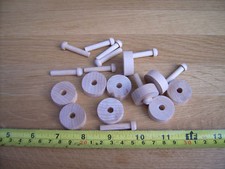 10x Wooden toy slab  wheels +