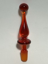 Blenko art glass tangerine - art,