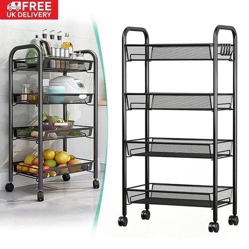 Tier storage trolley - 4-tier,