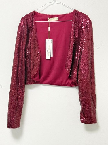 Women sequin bolero shrug - bolero,