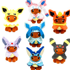 Eevee Poncho Pokemon Plush