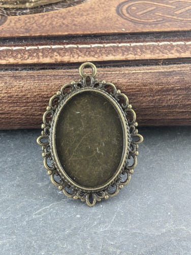 Oval cabochon base - 5,