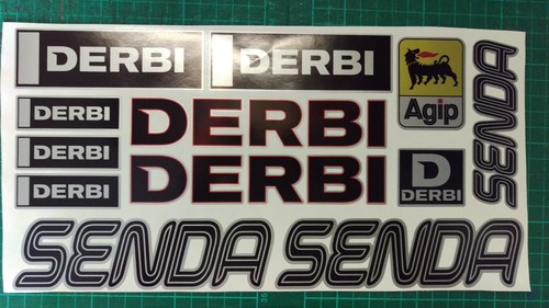 Derbi senda stickers - derbi, sm