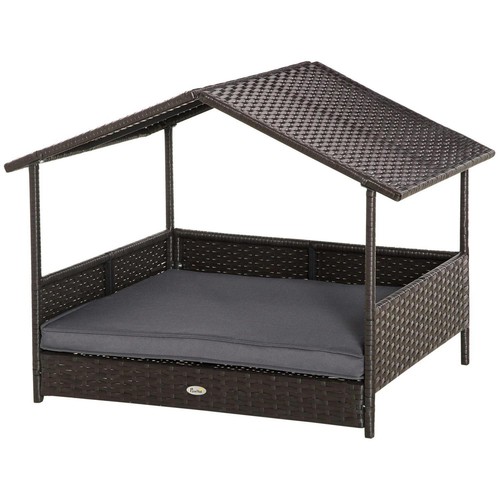 Pawhut wicker dog house - pawhut,