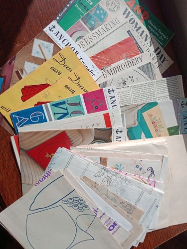 Vintage embroidery transfers