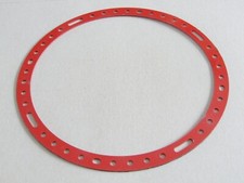 Meccano 7 1/2 Inch Diameter Circular Strip Part 145 Light Red Stamped MMIE GC
