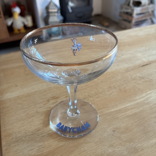 Vintage babycham coupe - vintage, glass
