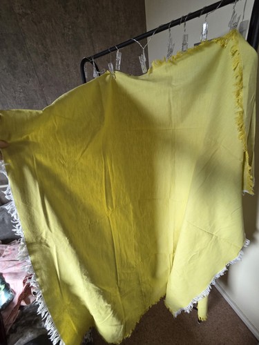 Vintage cotton mustard yellow - cotton,