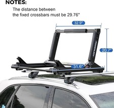 Rooftop Rack Heavy-Duty Kayak Lift Assist Roof Rack, 45 KG Capacity Kayak Canoe
