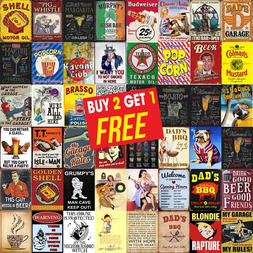 Mini metal tin sign - mini,