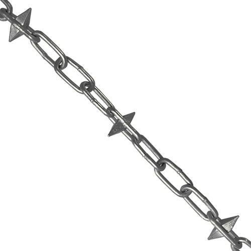 Galvanised steel spiked chain - spiked,