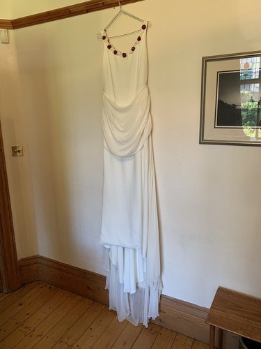 White wedding dress - size, 12