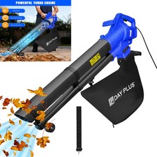 6000W Leaf Blower 3IN1 Electric Garden Vacuum Hoover Van Mulcher Shredder W/ Bag