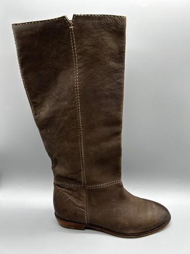 Mango mid calf brown leather - mid,