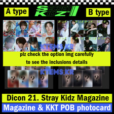 Stray Kids Dicon photocard magazine KKT kakao talk gift pob Stray Kidz 21th