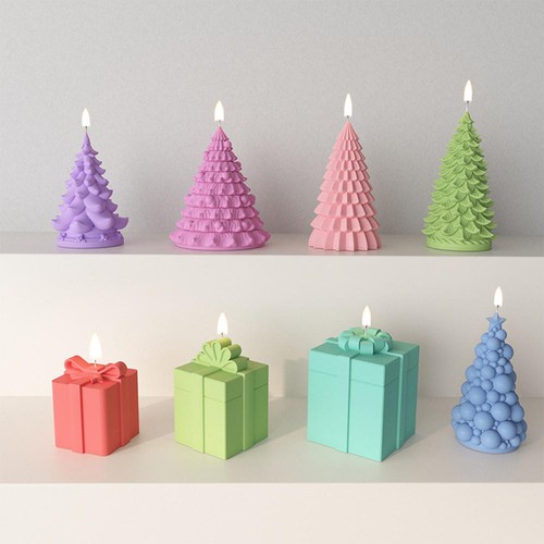 Christmas silicone candle - christmas,