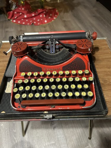 Vintage red corona 1920s - vintage,