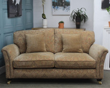 PARKER KNOLL DEVONSHIRE LARGE 2 SEATER SOFA IN RAGLEY MEDALLION RED FABRIC