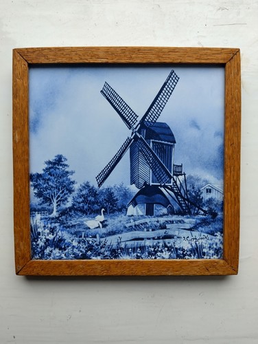 Framed delft tile classic - framed,