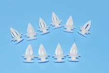 10PCS PEUGEOT WHITE PLASTIC