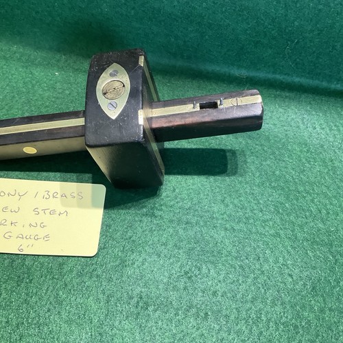 Rosewood and brass screw - brass,