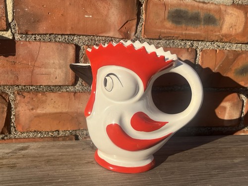 Art deco jug red - art, rooster