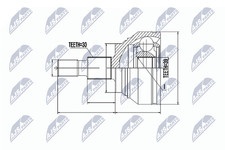 N.T.Y. NPZ-ME-012.NTY Joint Kit, drive shaft for MERCEDES-BENZ