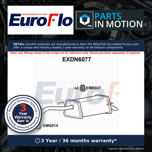Exhaust back rear - back, box