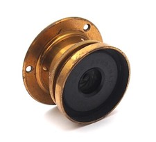 Antique B.C.C. Achromat 4 1/4 x 3 1/4" F11 Brass Lens - UK Dealer