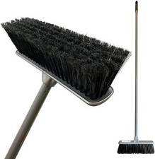 Silver Indoor Soft Sweeping Brush Head and Handle Kitchen Broom Floor Sweeper