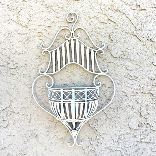 Vintage large ornate white - ornate,