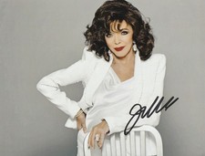 Joan Collins Hand Signed 8x6