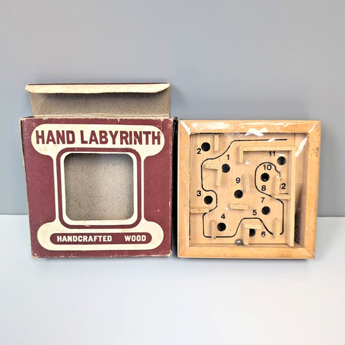 Hand labyrinth wooden maze - hand,