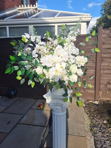 White ivory flower arrangement - white/ivory,