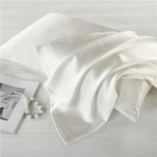 Silk Pillowcase White - 100% Pure Mulberry Silk- 22 Momme -Luxury Silk- CARLTY'S