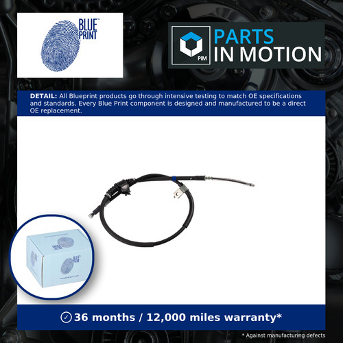 Handbrake cable rear left - cable,