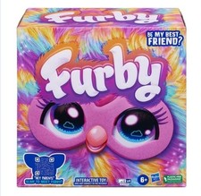 NEW BOXED Furby Tie Dye Rainbow Interactive Talking Plush Toy Lights 6+