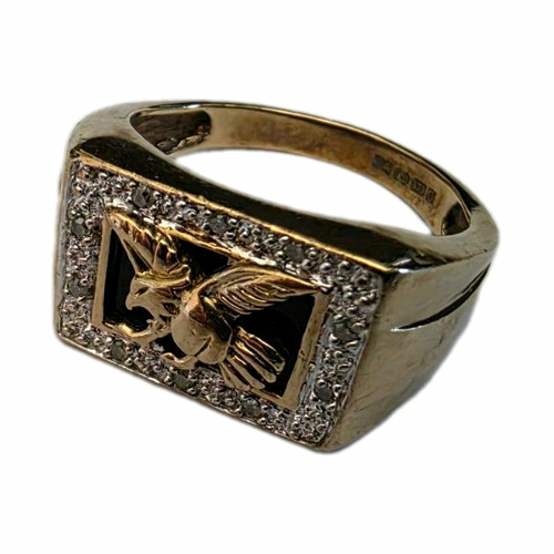 9ct gold hallmarked eagle - 9ct,