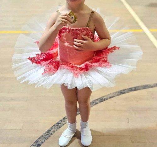Girls pink white ballet - pink,