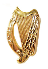 Ireland Irish Harp Gilt Pin Badge
