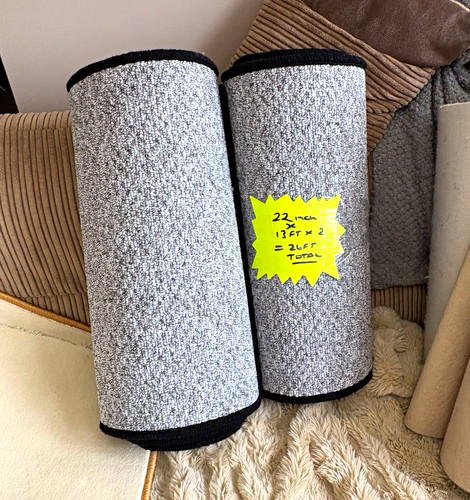 Grey berber stair carpet - grey,
