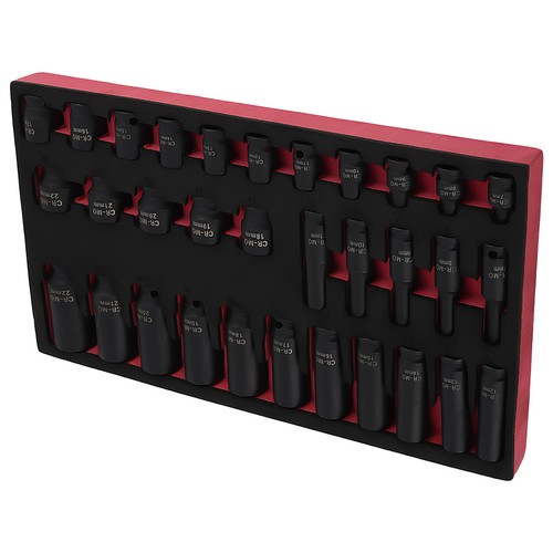 32pc impact socket set - set, 3/8