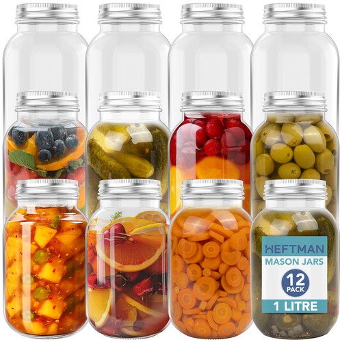 Heftman glass mason jars - mason,