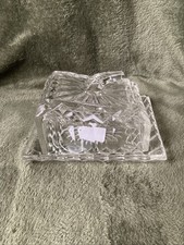 Glass Butter Dish, Art Deco