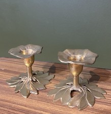 VINTAGE BRASS FLOWER LEAF