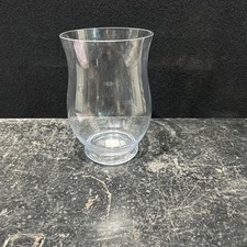 Large clear glass hurricane