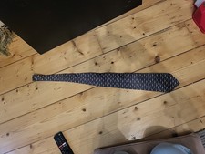 VINTAGE British Airways Concorde  tie. Tie Rack Beaufort Italy 100% Silk Grey