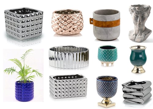 Flower pot home decor - pot,